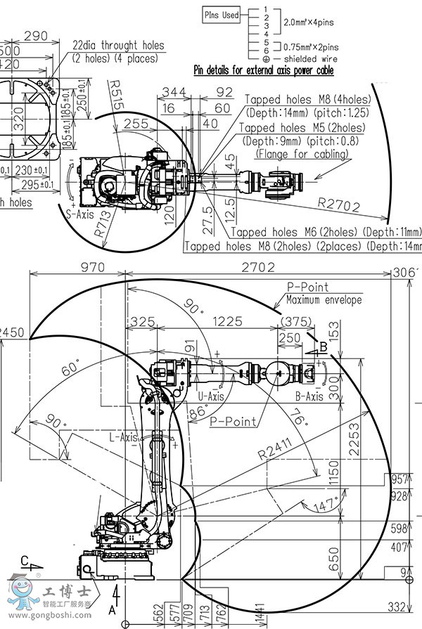 MOTOMAN-SP210安川工業機器人